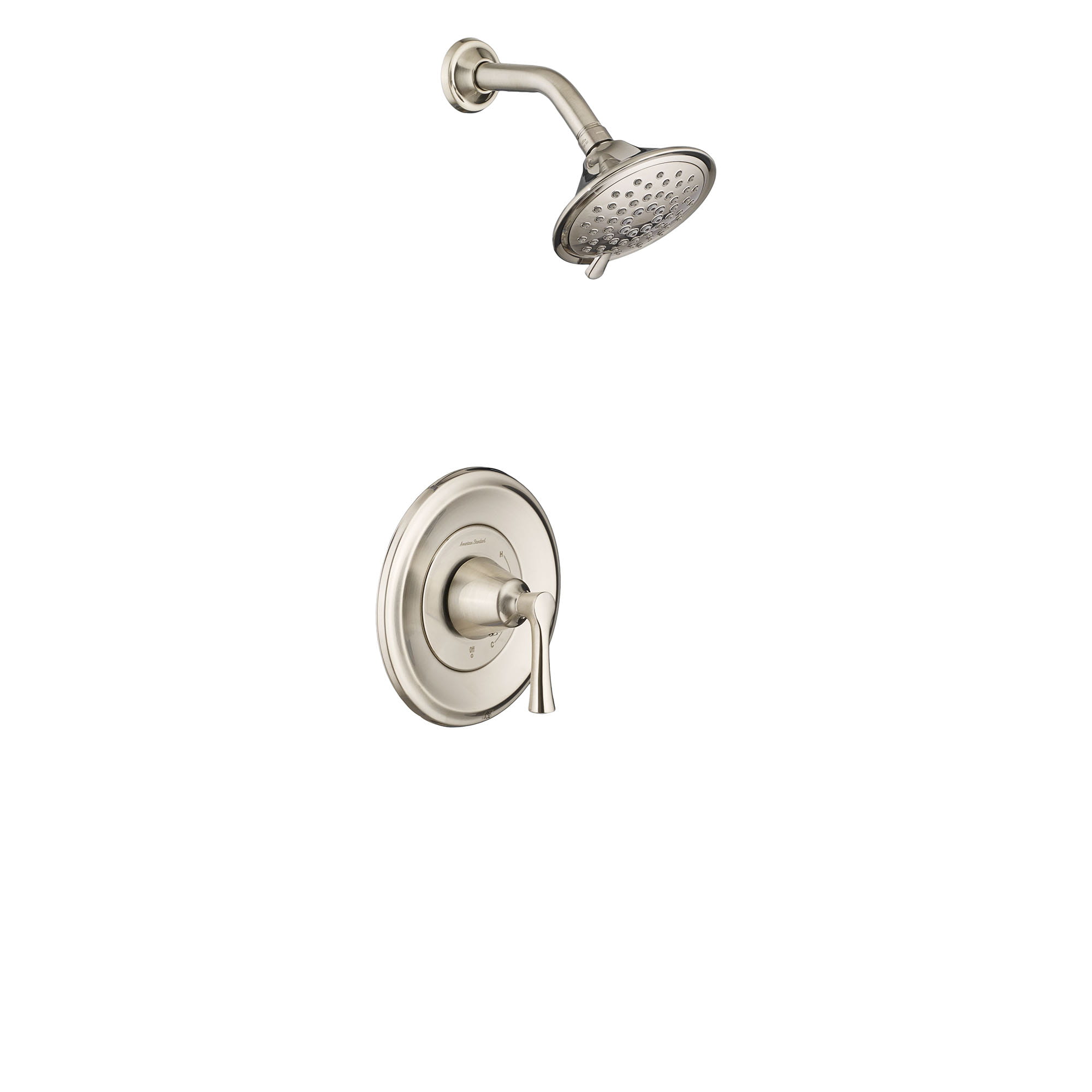 Estate 175 GPM Shower Trim Kit with Water Saving Showerhead and Lever Handle   BRUSHED NICKEL